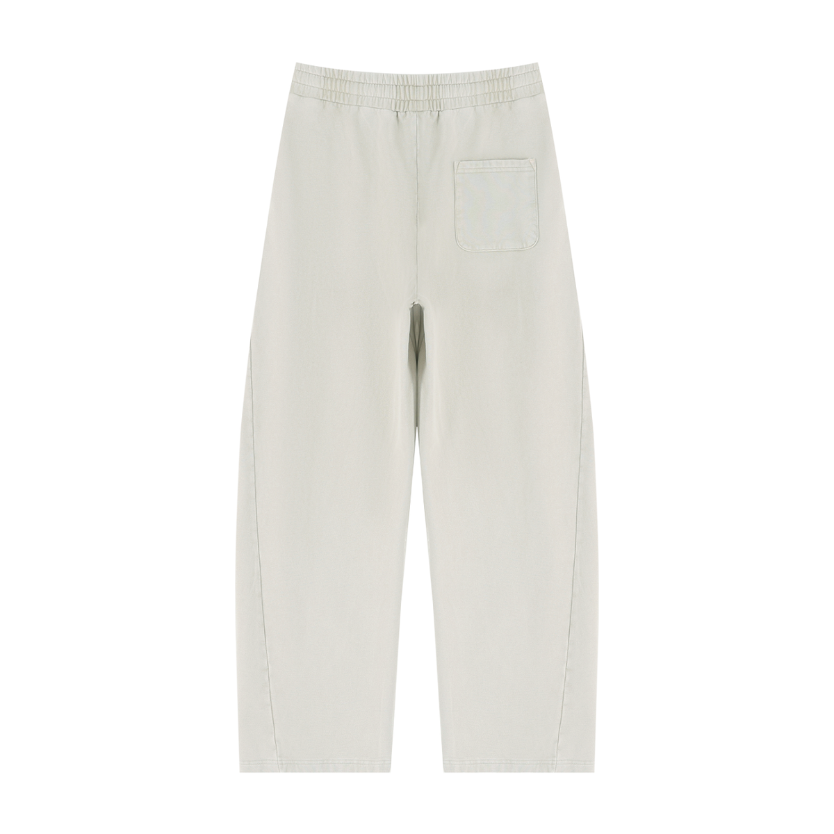 Unisex Mineral Wash Barrel Sweatpants in khaki green, alternate angle