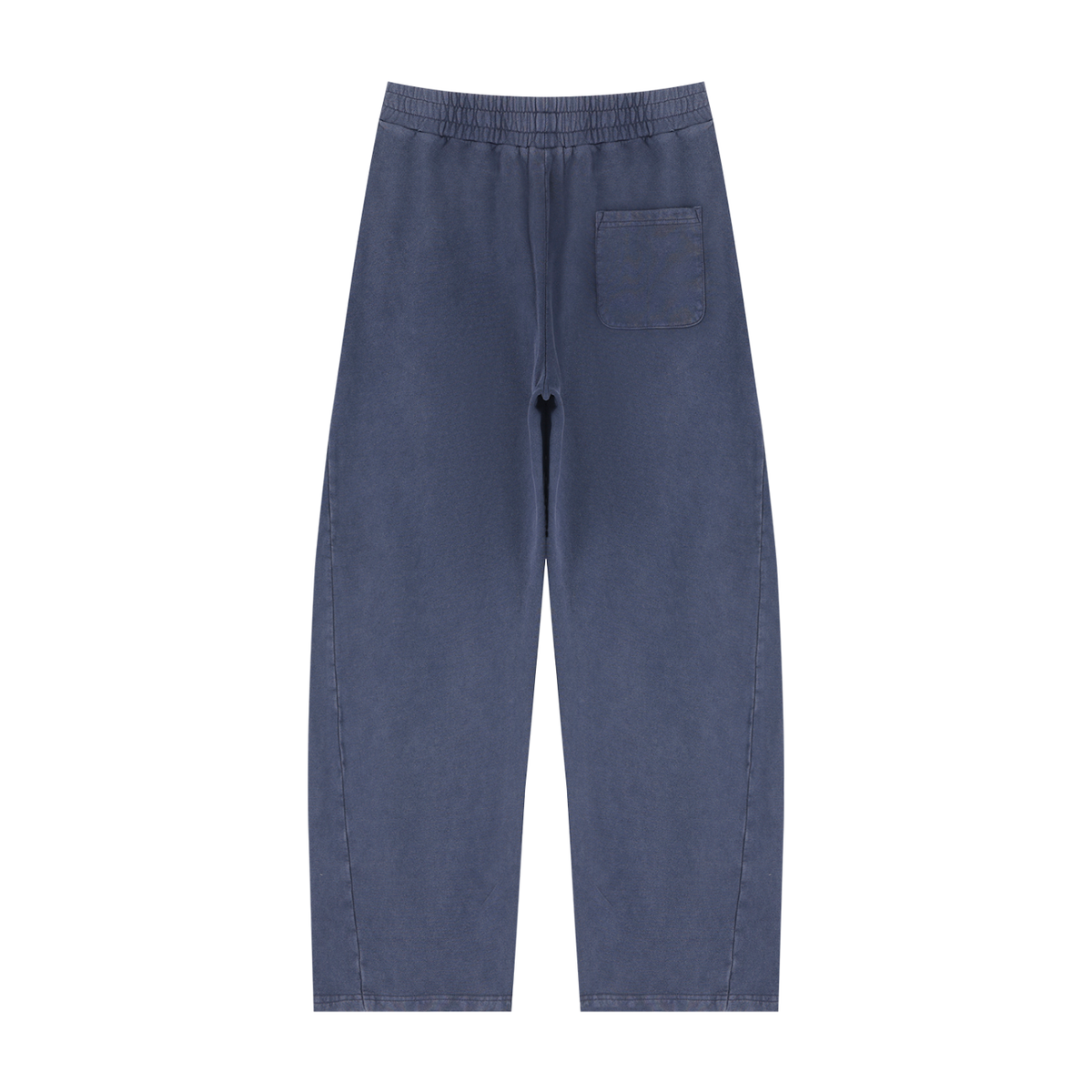 Unisex Mineral Wash Barrel Sweatpants in washed blue, alternate angle