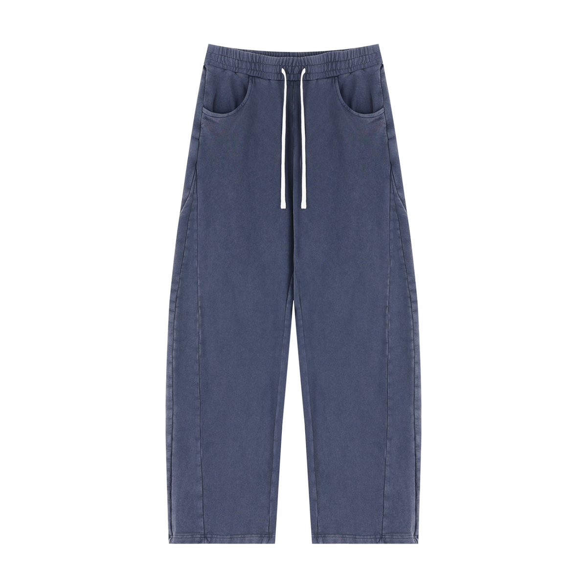 Unisex Mineral Wash Barrel Sweatpants in washed blue