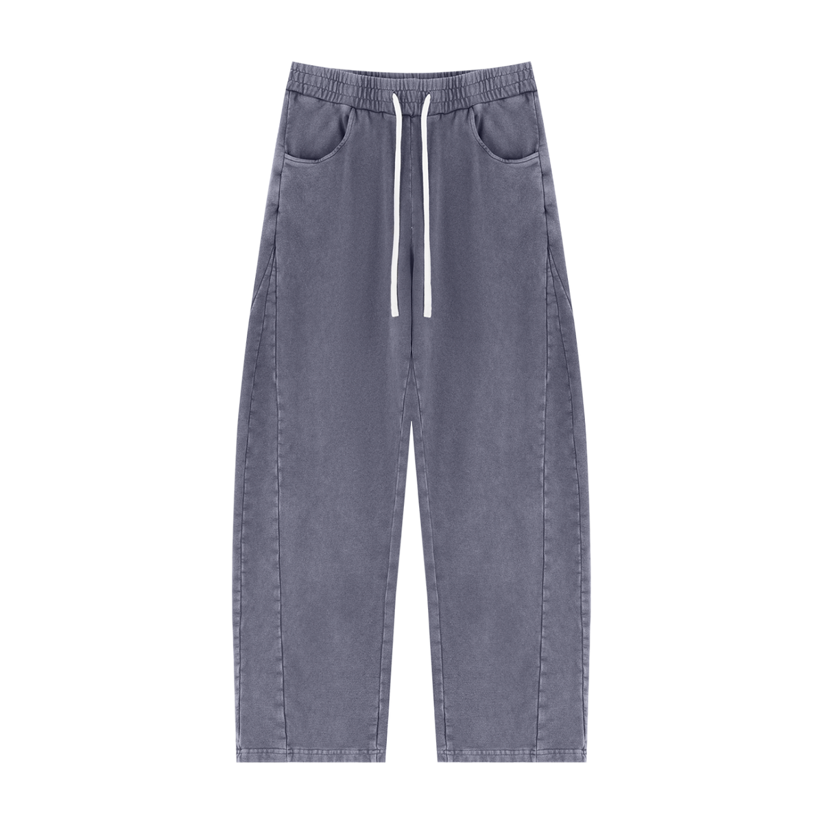 Unisex Mineral Wash Barrel Sweatpants in washed gray