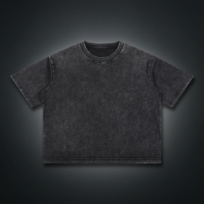 Unisex Mineral Wash Boxy Cotton T-Shirt, view 1