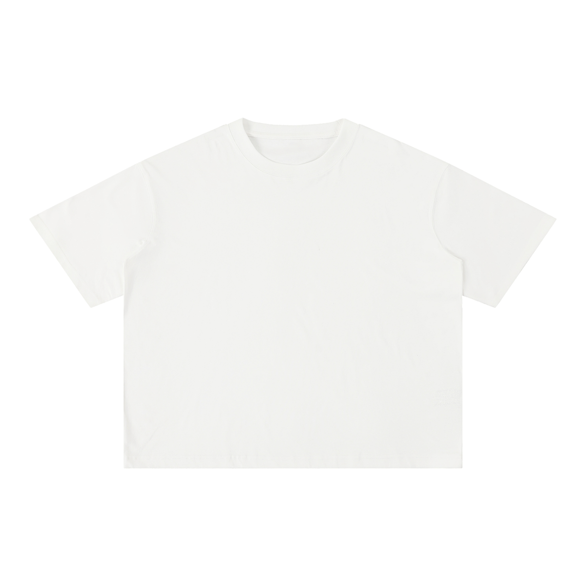 Unisex Mineral Wash Boxy Cotton T-Shirt in white