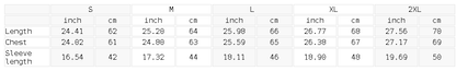 Size chart for the Unisex Mineral Wash Boxy Raglan T-Shirt