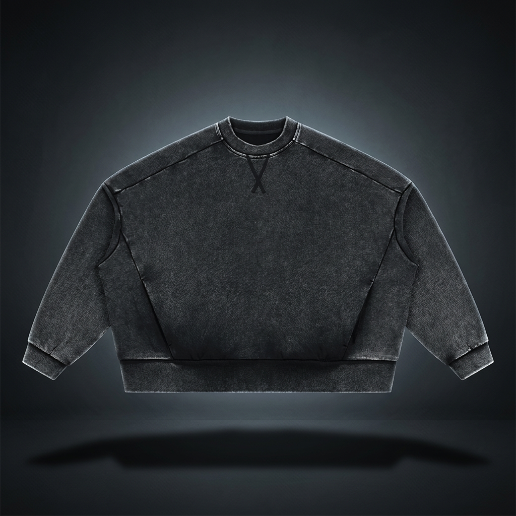 Unisex Mineral Wash Boxy Sweatshirt