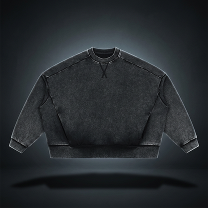 Unisex Mineral Wash Boxy Sweatshirt