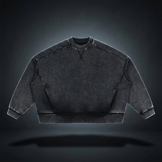 Unisex Mineral Wash Boxy Sweatshirt