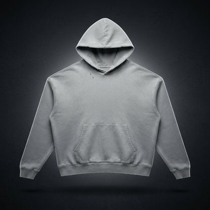 Unisex Mineral Wash Distressed Hoodie