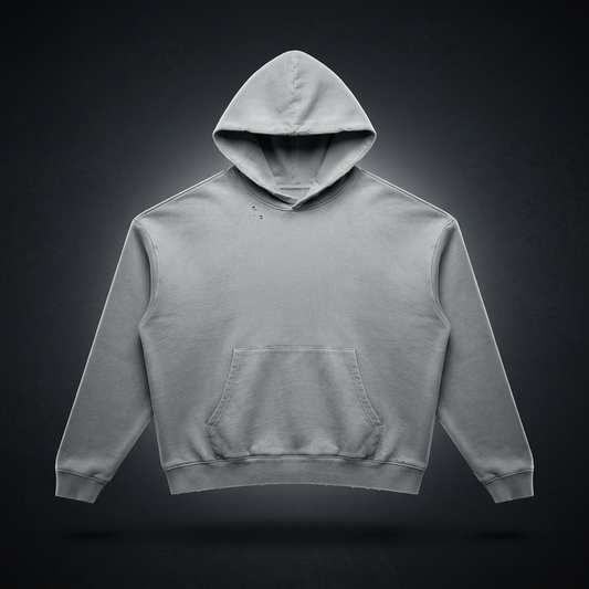 Unisex Mineral Wash Distressed Hoodie
