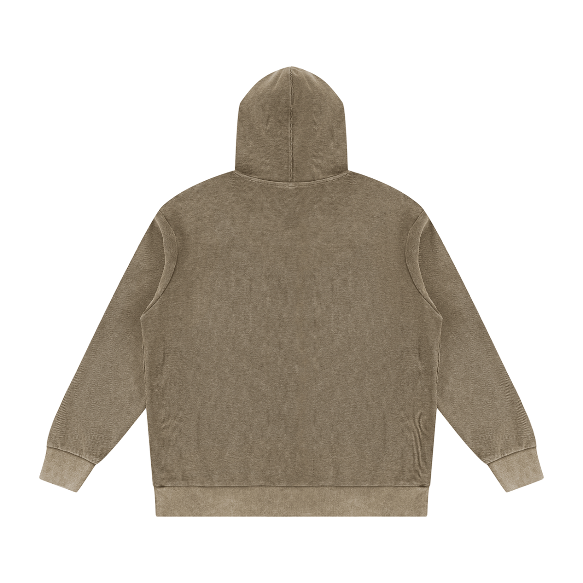 Unisex Mineral Wash Oversized Hoodie in coffee, alternate angle