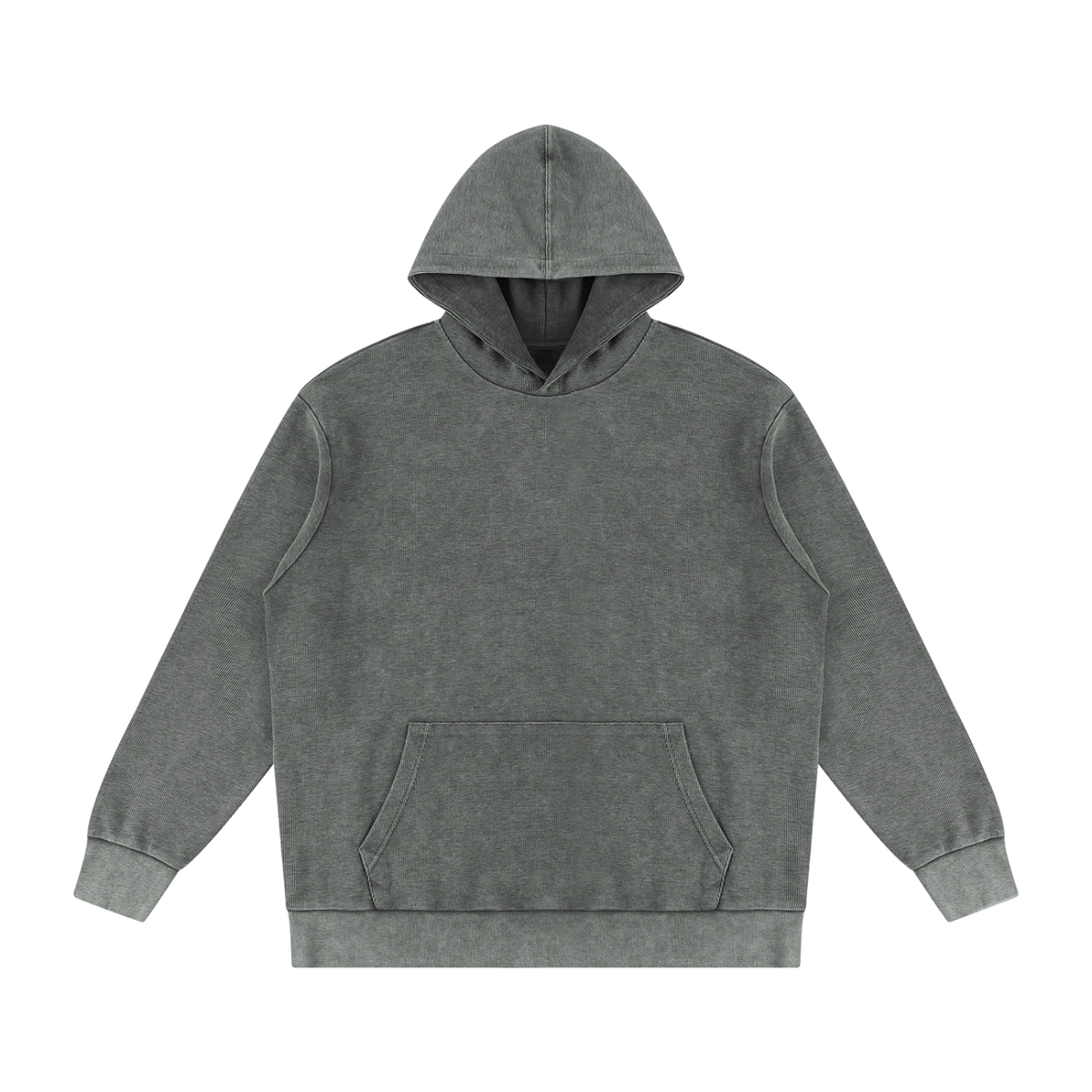 Unisex Mineral Wash Oversized Hoodie in gray