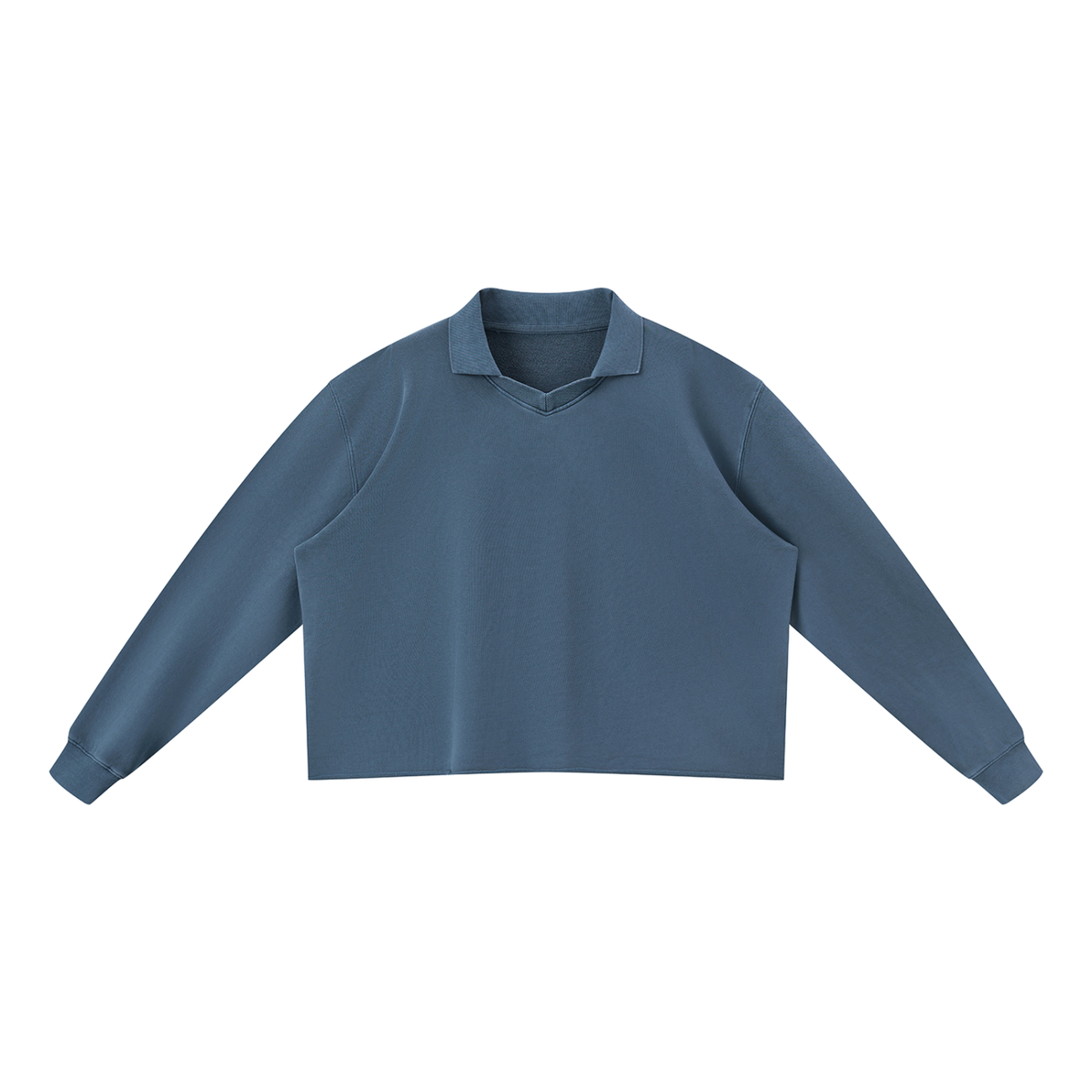 Unisex Mineral Wash Pullover Sweatshirt in washed blue