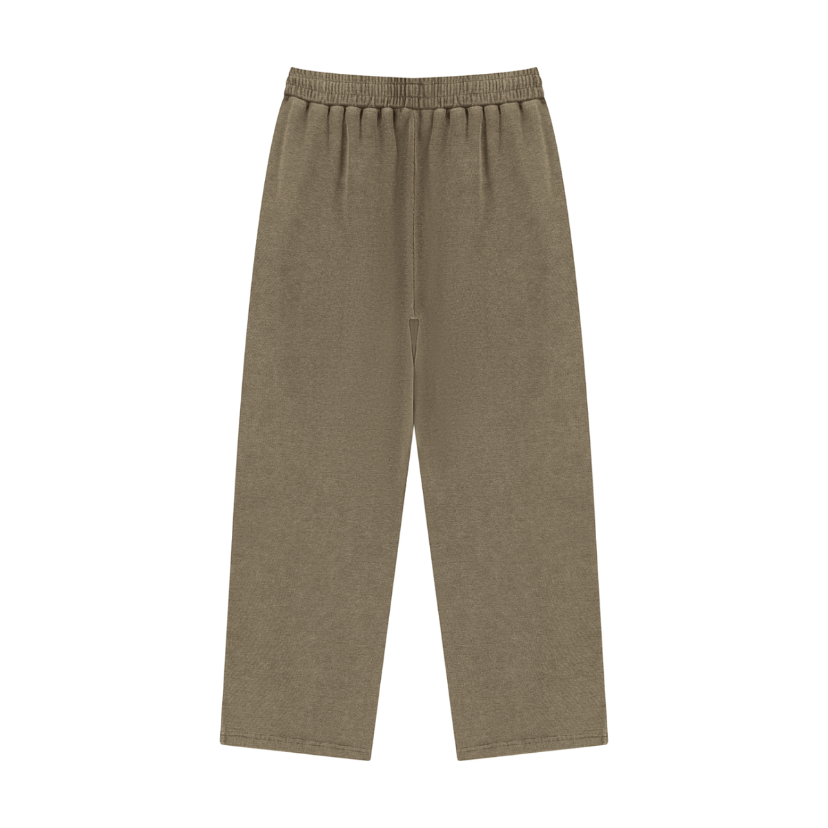 Unisex Mineral Wash Straight Leg Sweatpants in coffee, alternate angle