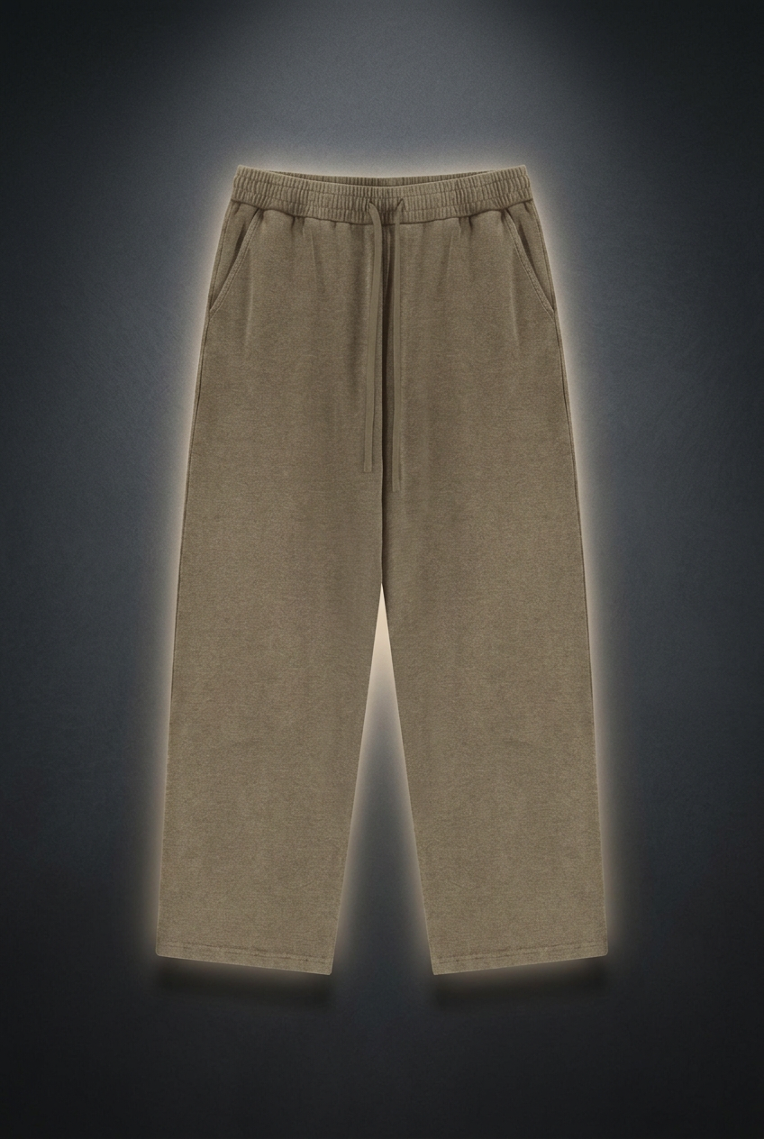 Unisex Mineral Wash Straight Leg Sweatpants