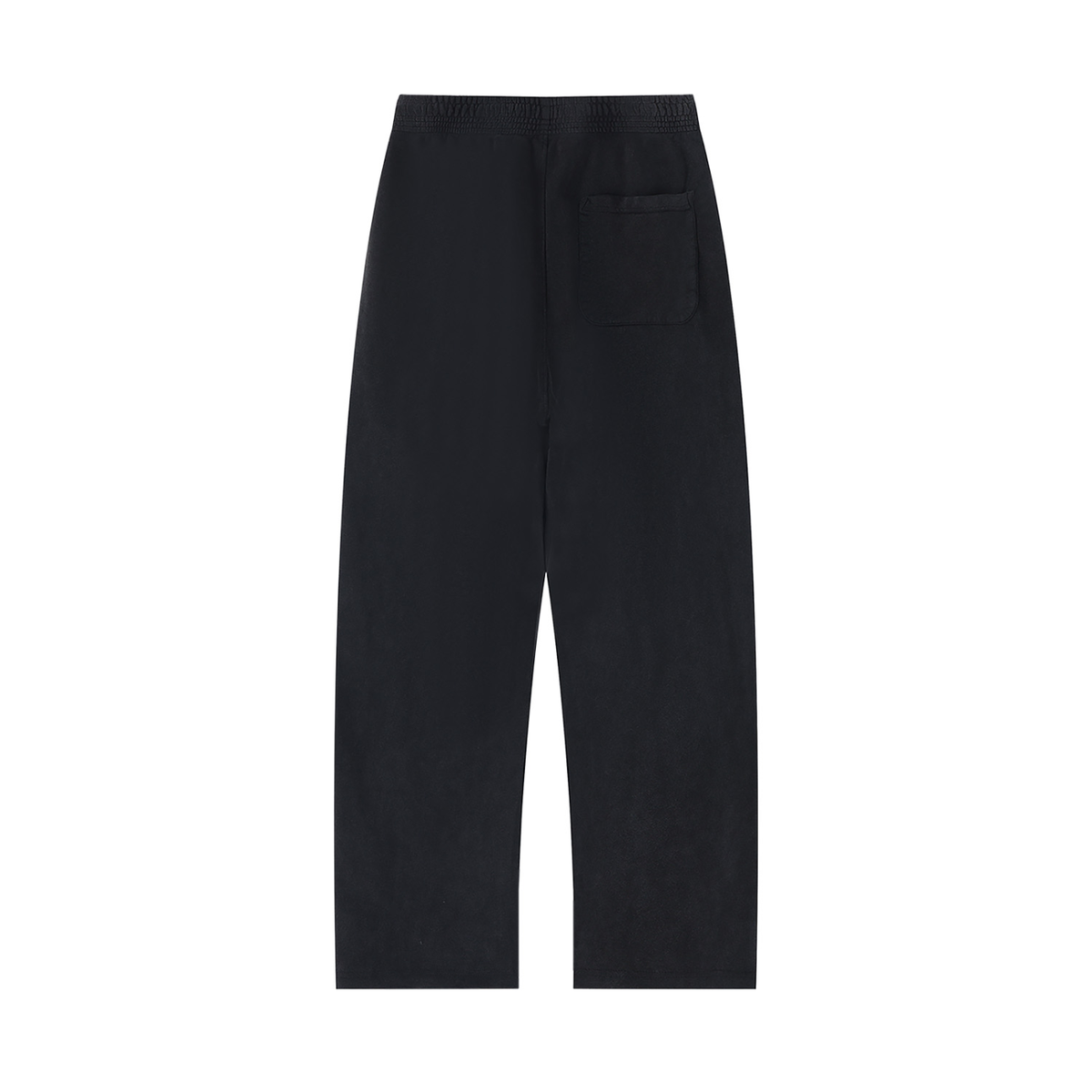 Unisex Mineral Wash Straight Sweatpants in black, alternate angle