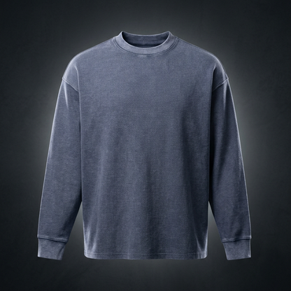 Unisex Mineral Wash Waffle Oversized T-Shirt