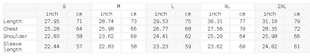 Size chart for the Unisex Mineral Wash Waffle Oversized T-Shirt