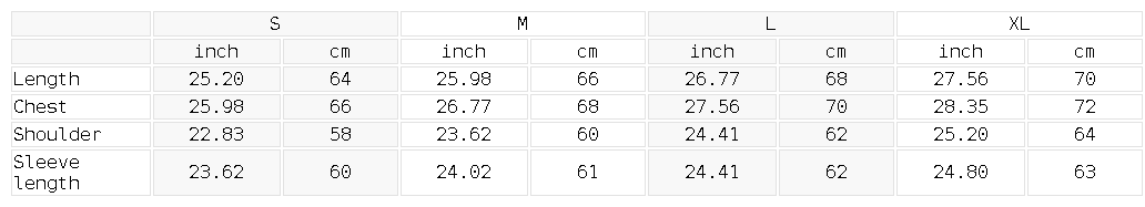 Size chart for the Unisex Mock Neck Raw Edge Boxy Sweatshirt