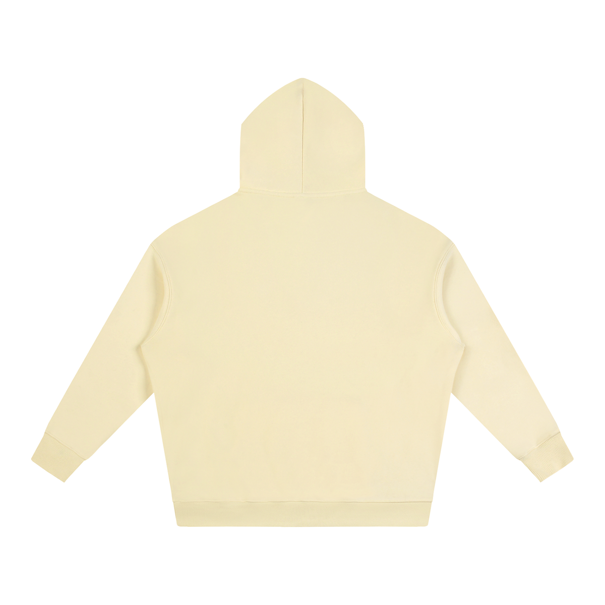 Unisex Oversize Fleeced Hoodie in apricot, alternate angle