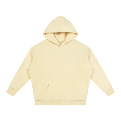 Unisex Oversize Fleeced Hoodie in apricot