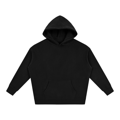 Unisex Oversize Fleeced Hoodie in black