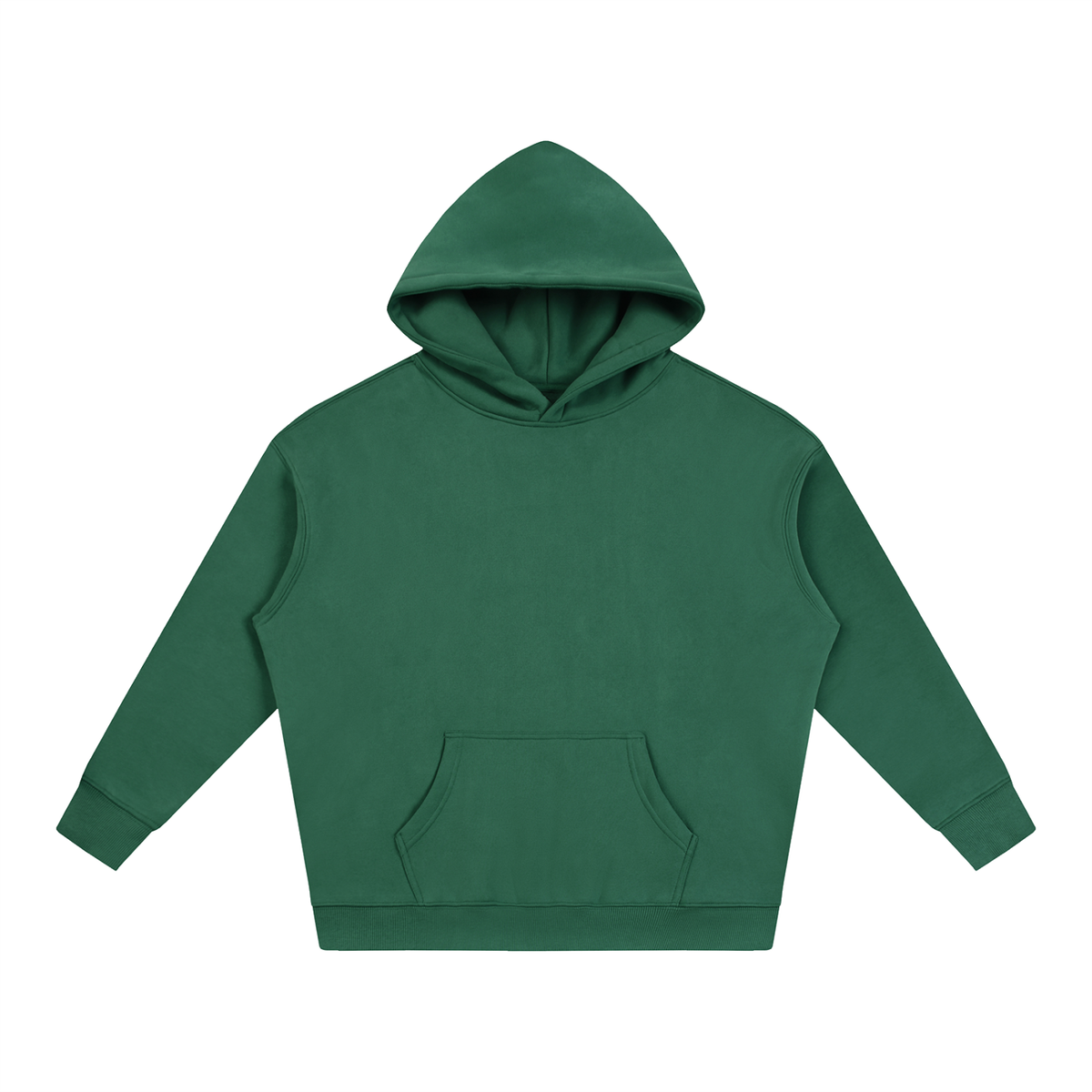 Unisex Oversize Fleeced Hoodie in eden green