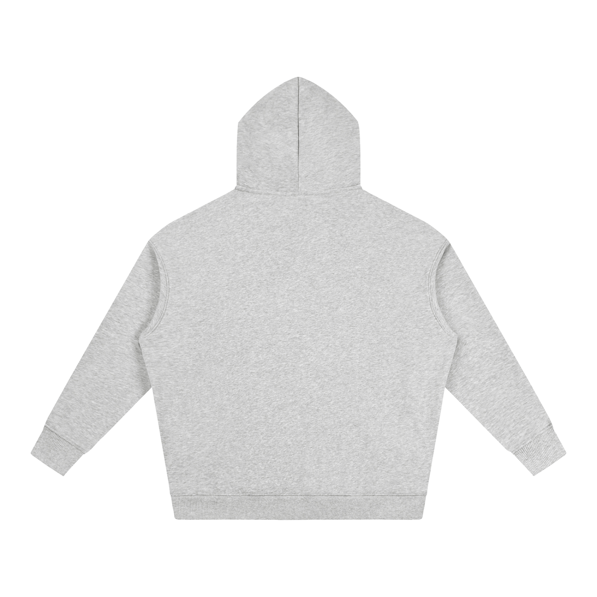 Unisex Oversize Fleeced Hoodie in flower gray, alternate angle