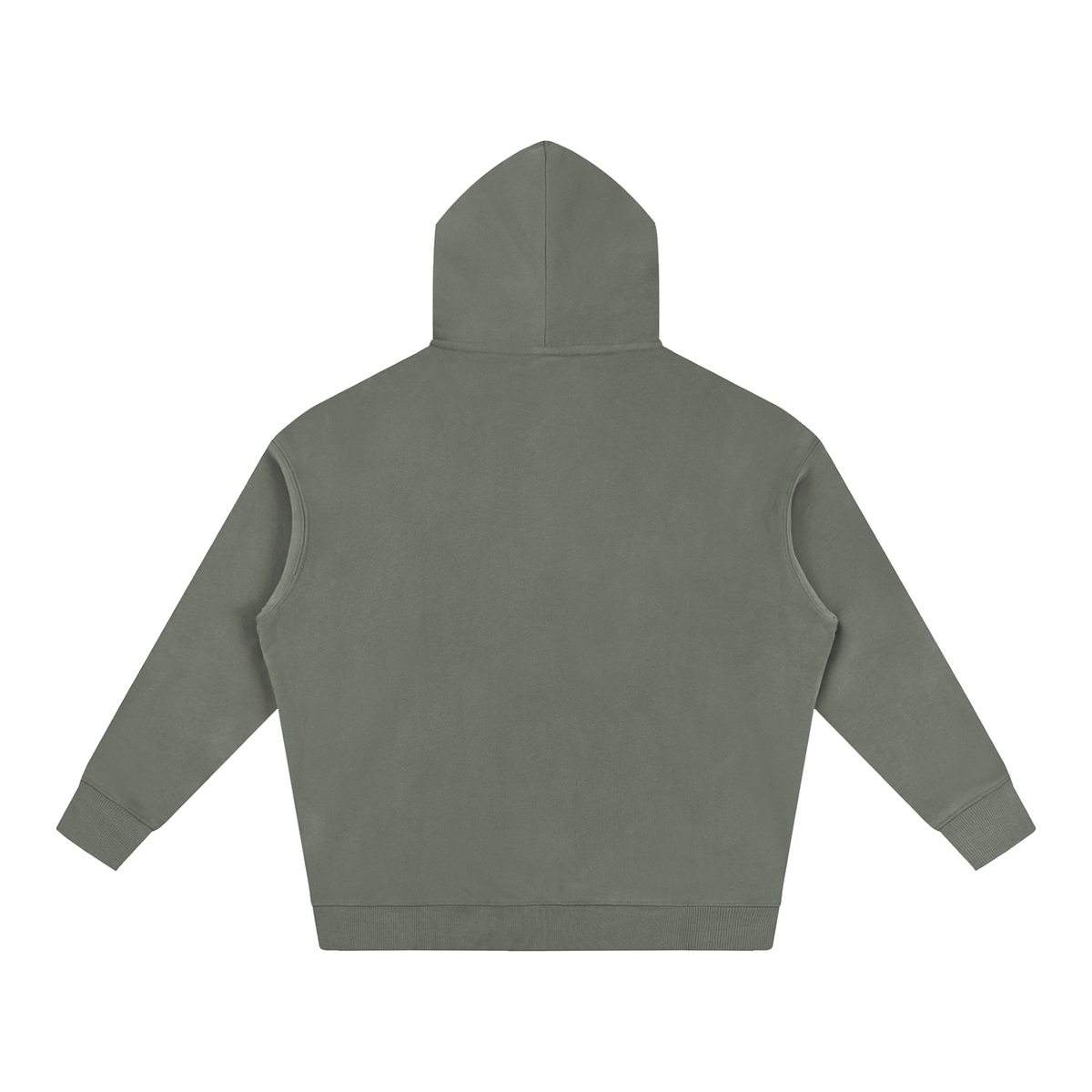 Unisex Oversize Fleeced Hoodie in gray, alternate angle