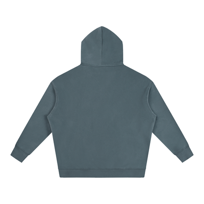 Unisex Oversize Fleeced Hoodie in gray blue, alternate angle