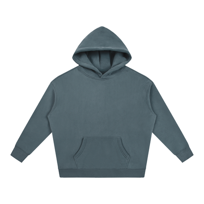 Unisex Oversize Fleeced Hoodie in gray blue