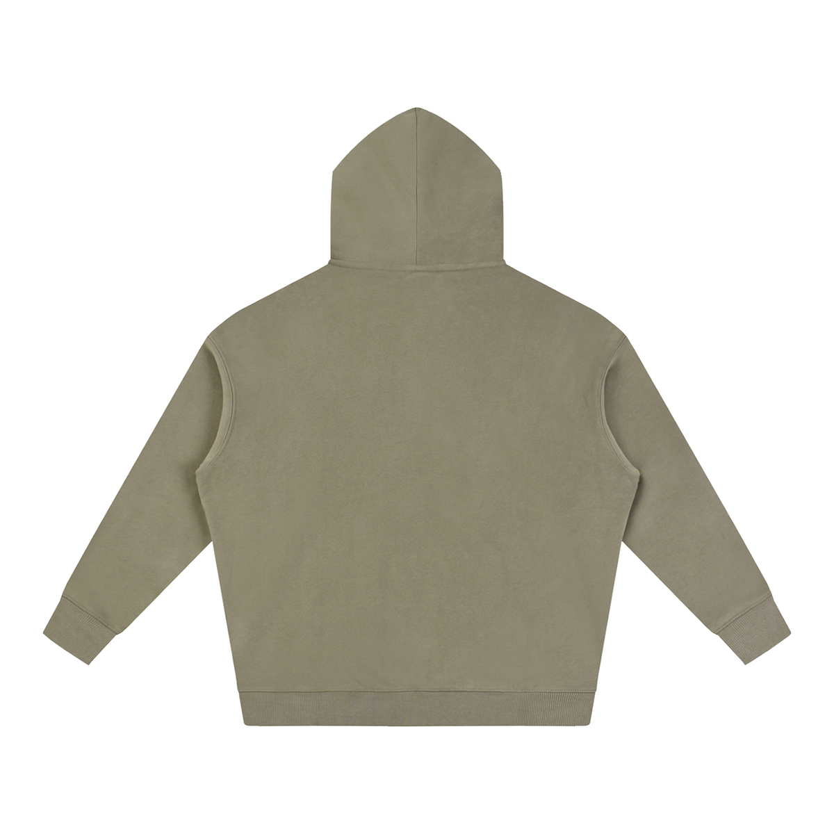 Unisex Oversize Fleeced Hoodie in gray coffee, alternate angle