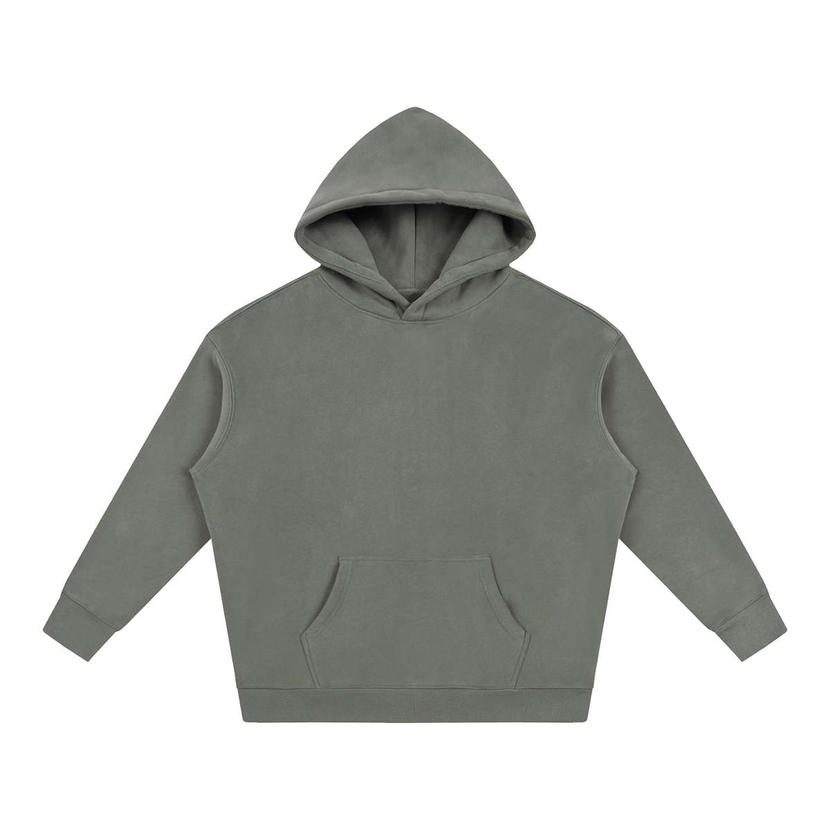 Unisex Oversize Fleeced Hoodie in gray