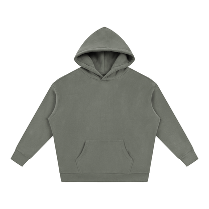 Unisex Oversize Fleeced Hoodie in gray