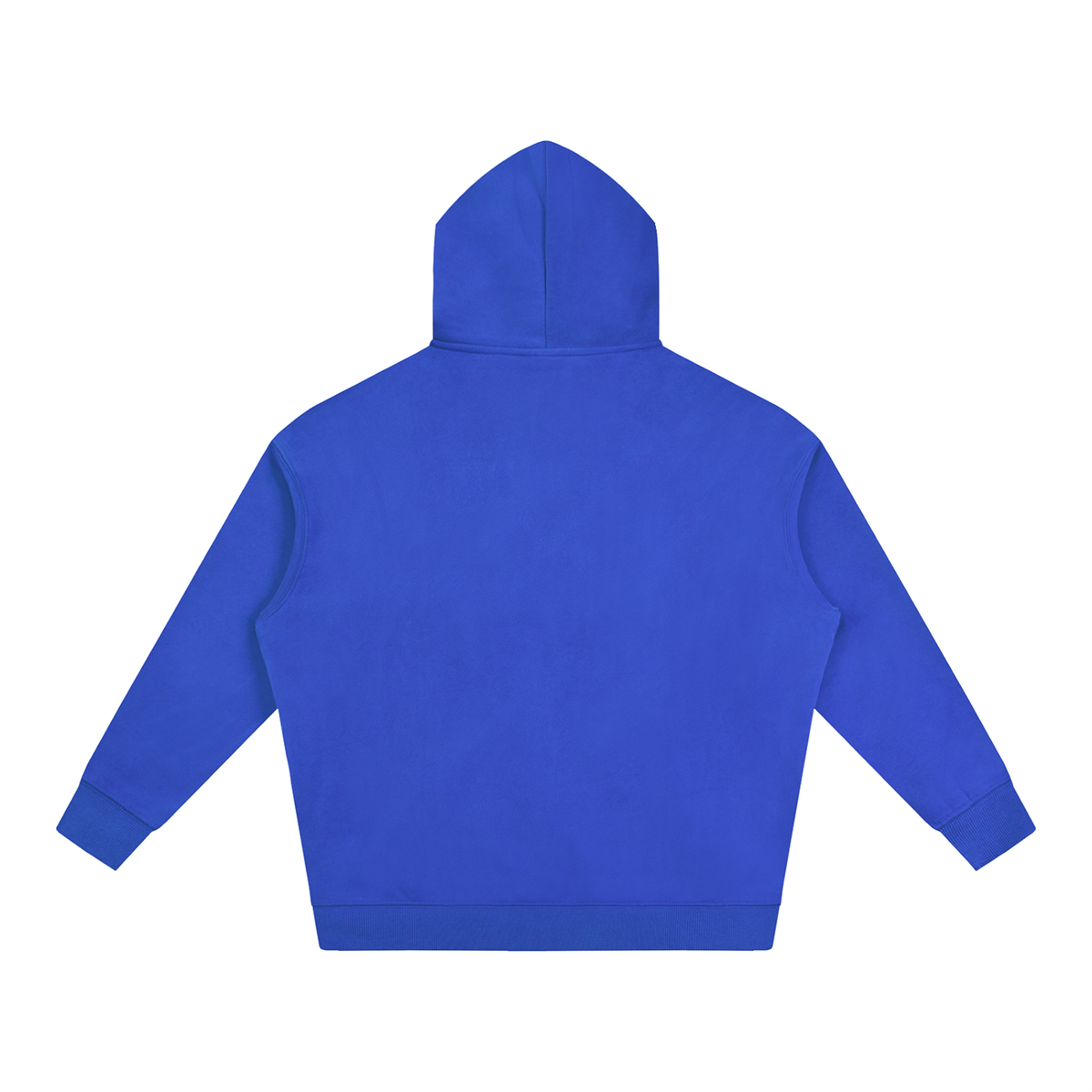 Unisex Oversize Fleeced Hoodie in klein blue, alternate angle