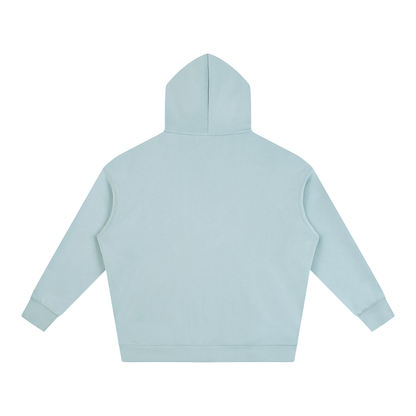 Unisex Oversize Fleeced Hoodie in light blue, alternate angle