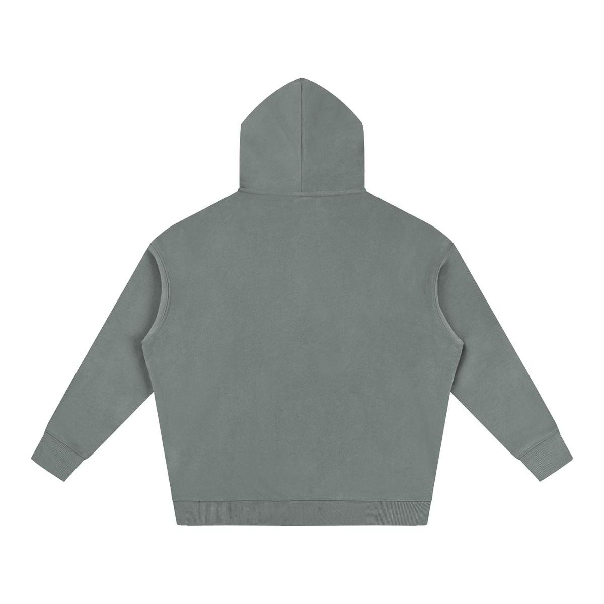 Unisex Oversize Fleeced Hoodie in light gray, alternate angle