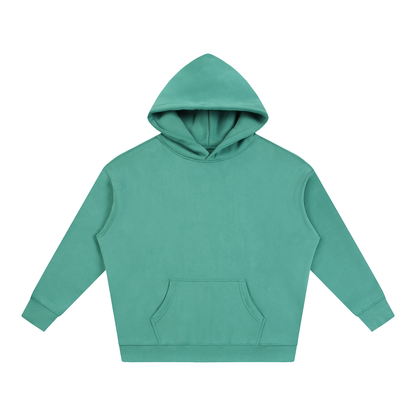 Unisex Oversize Fleeced Hoodie in medium green