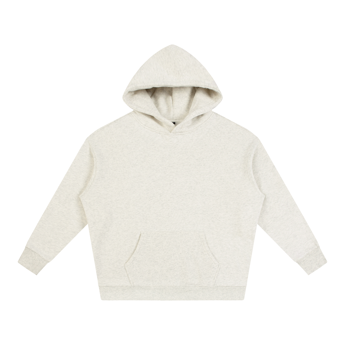 Unisex Oversize Fleeced Hoodie in oat gray