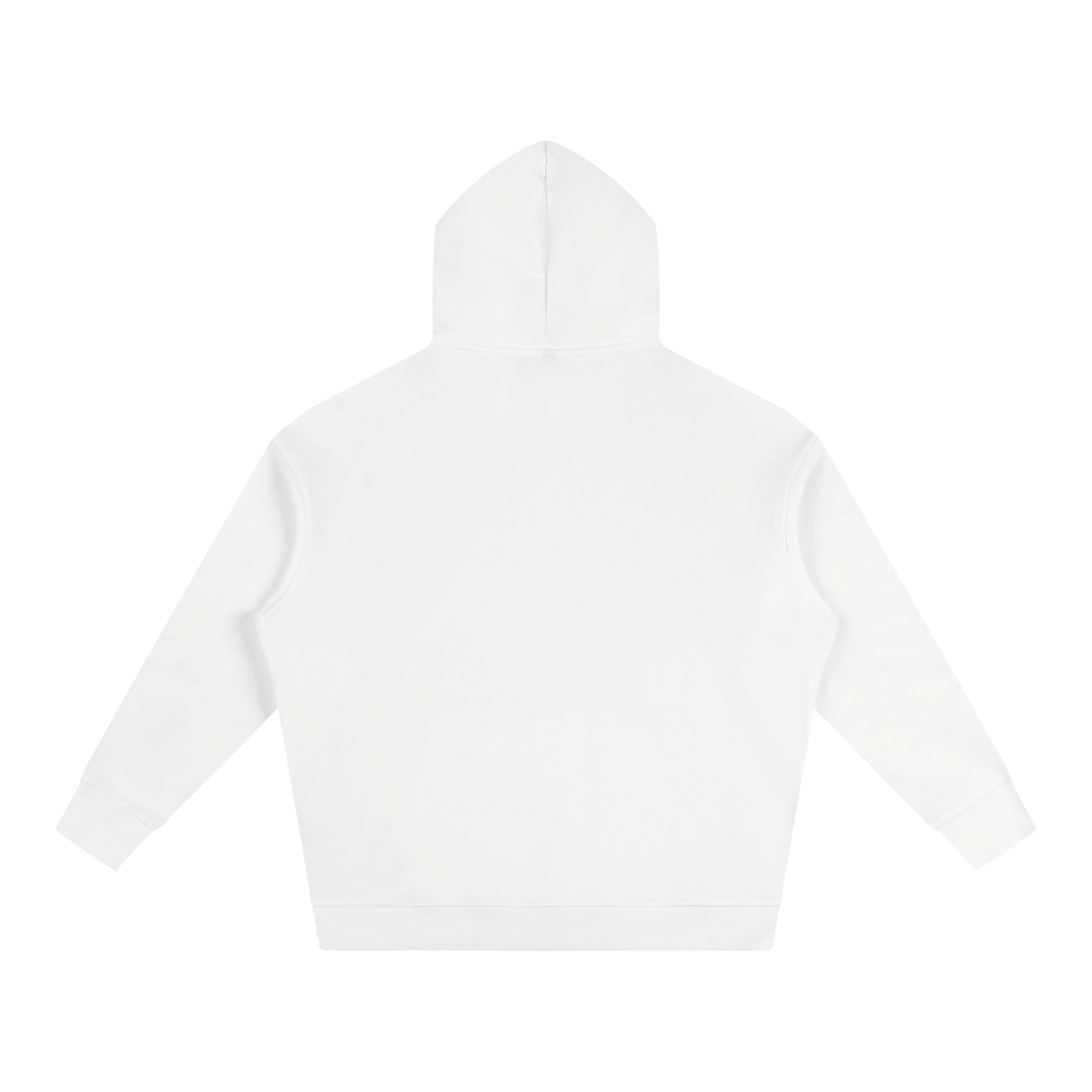 Unisex Oversize Fleeced Hoodie in white, alternate angle