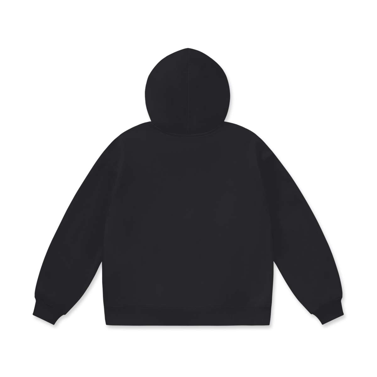 Unisex Oversize Heavyweight Fleece Hoodie in black beauty, alternate angle