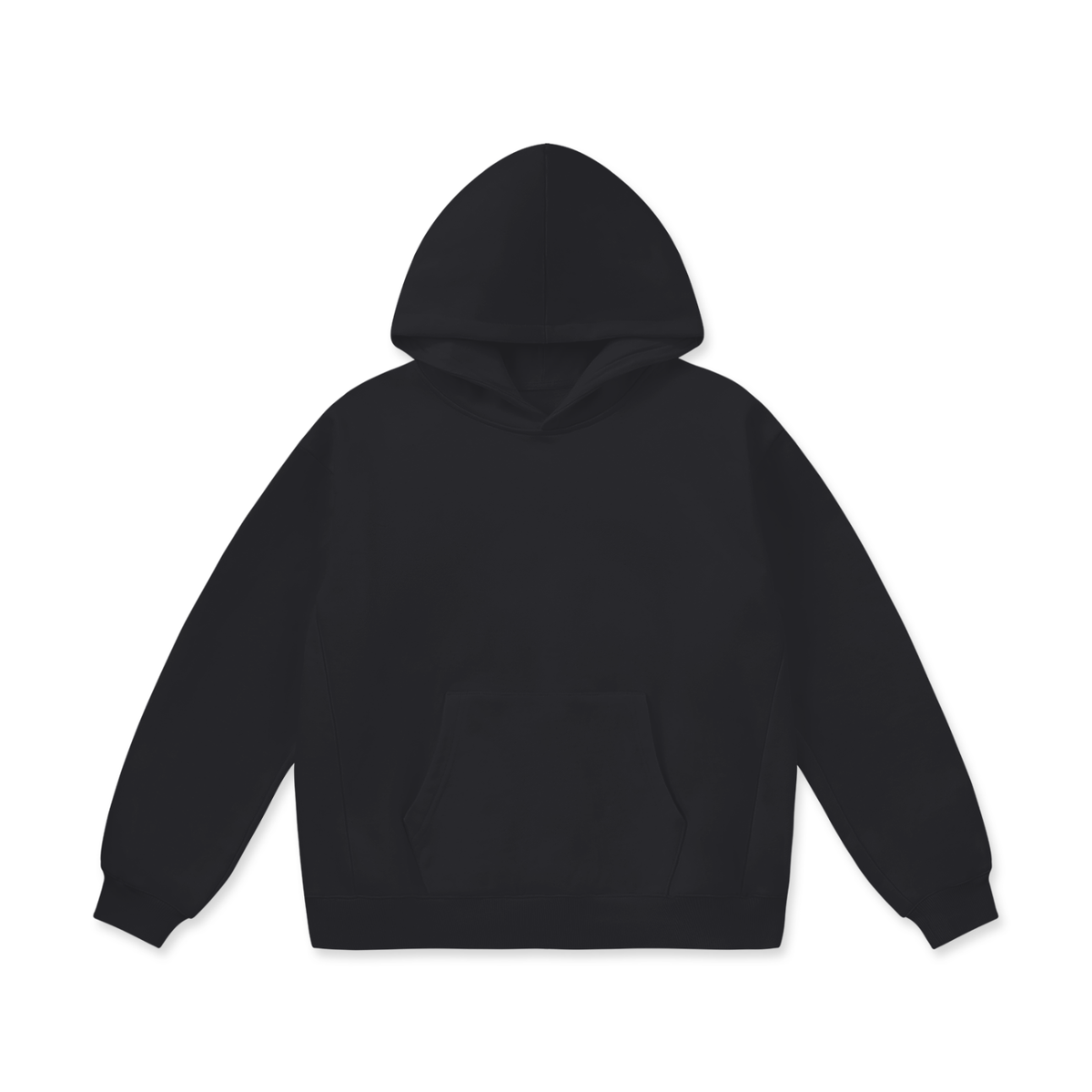 Unisex Oversize Heavyweight Fleece Hoodie in black beauty