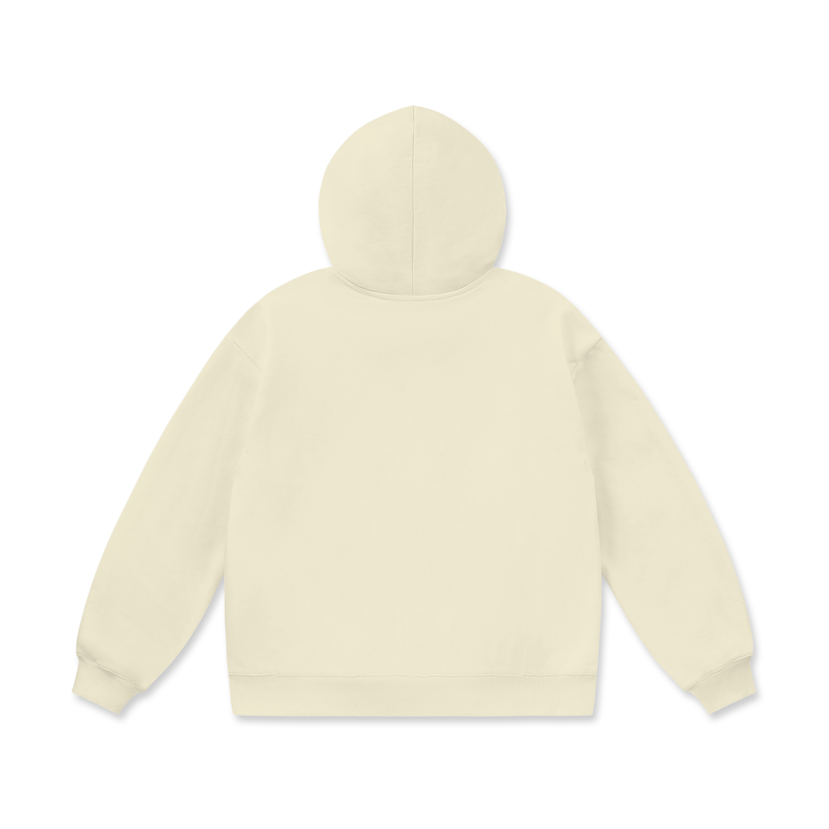 Unisex Oversize Heavyweight Fleece Hoodie in bone, alternate angle