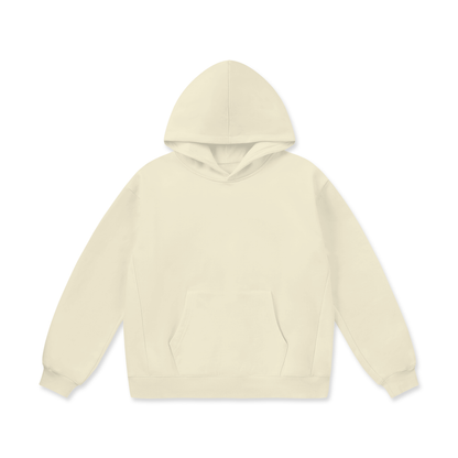 Unisex Oversize Heavyweight Fleece Hoodie in bone