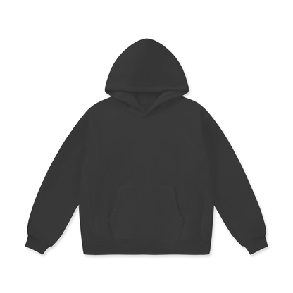 Unisex Oversize Heavyweight Fleece Hoodie in charcoal
