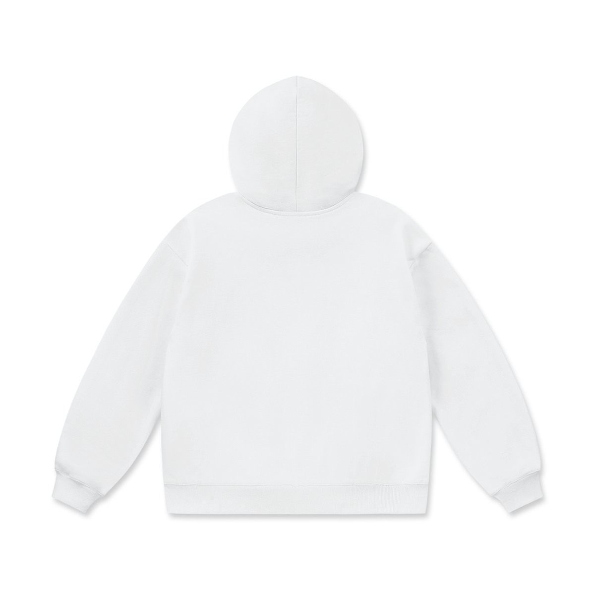 Unisex Oversize Heavyweight Fleece Hoodie in lucent white, alternate angle