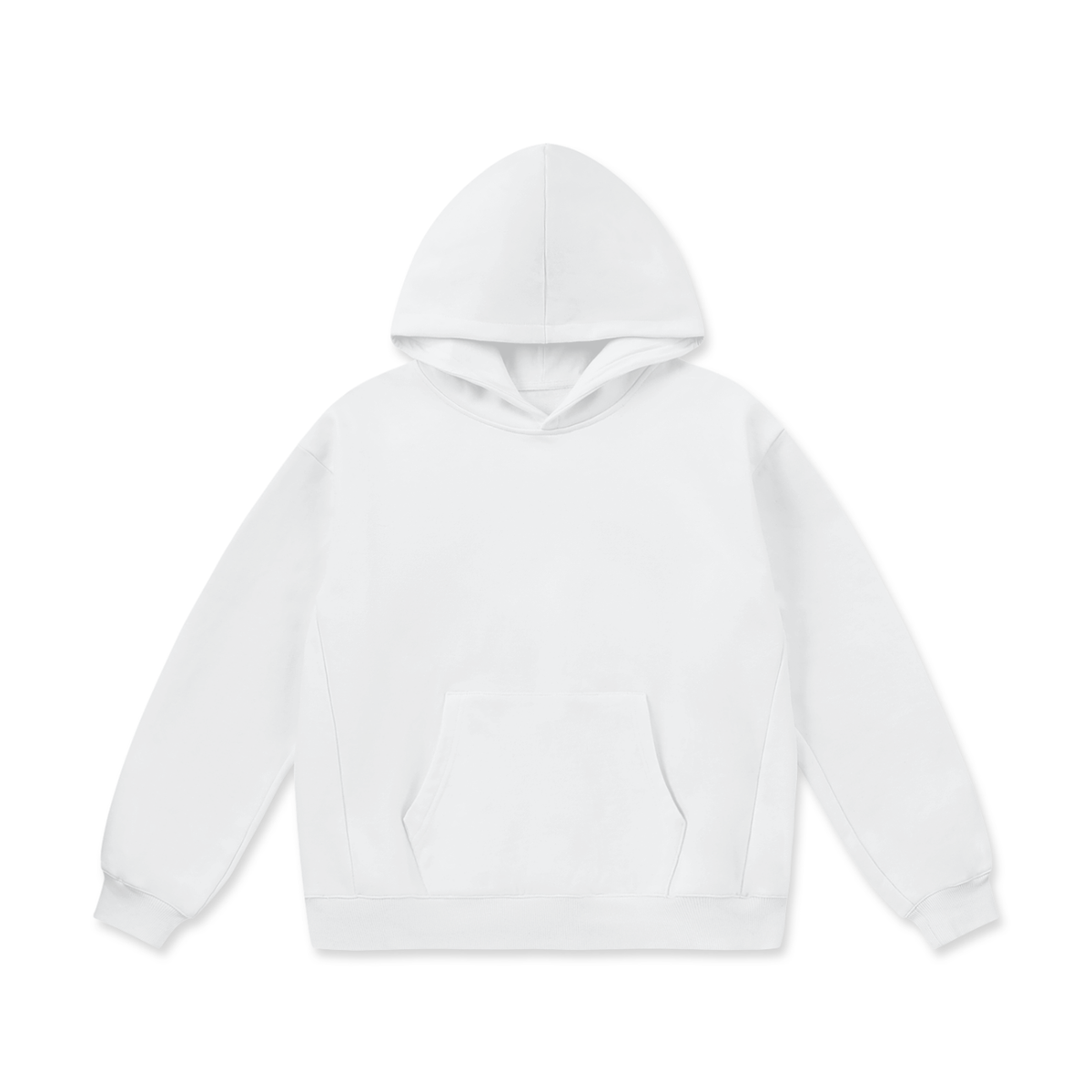 Unisex Oversize Heavyweight Fleece Hoodie in lucent white