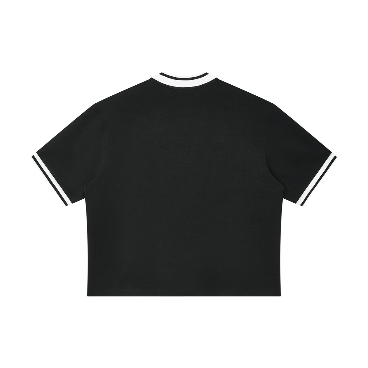Unisex Oversized Baseball Jersey in black, alternate angle