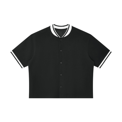 Unisex Oversized Baseball Jersey in black