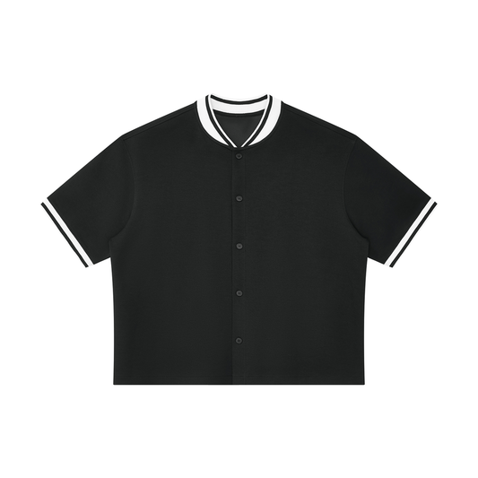 Unisex Oversized Baseball Jersey in black