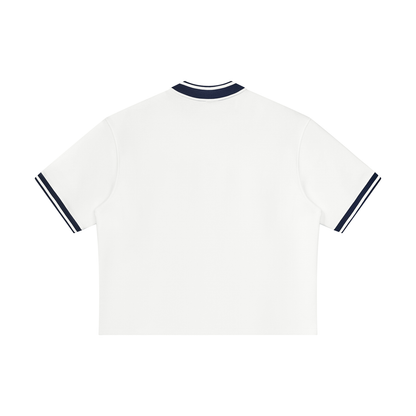 Unisex Oversized Baseball Jersey in white, alternate angle