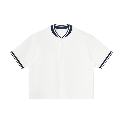 Unisex Oversized Baseball Jersey in white
